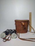 Vintage Omega Binoculars Model 1233 with Leather Case