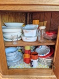 Cabinet Lot of Misc. Plates and Bowls