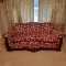 Vintage Pink Floral Sofa