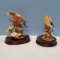 2 Bird Figurines (Robin 1993 and Goldfinch 1986) by Joe Z. Lefton