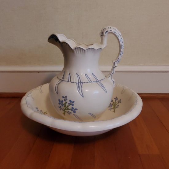 Vintage Ceramic Wash Basin Set