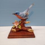 “Bluebird” Painted Ceramic Bird by Andrea Sadek