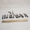Lot of 18 Numbered Railroad Nails