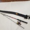 New Shakespeare Stamped ST25R Open Face Rod and Reel with Case