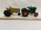 Lot of 2 Vintage Metal Tractors