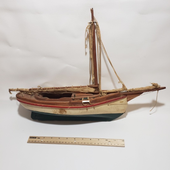 Vintage Wood Sailing Ship