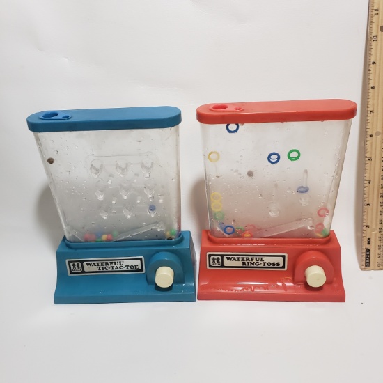 Lot of 2 Waterful Tic Tac Toe, Ring Toss