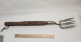 Vintage Wood Handle Grilling Fork Large