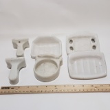 Lot of Porcelain Bath Accessories