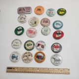 Lot of 20 Vintage Buttons From Farm Shows