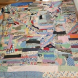 Vintage Handmade Crazy Quilt Topper