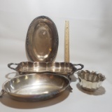 Lot of 4 Vintage Silver Plated Items