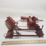 Lot of 3 Vintage Tru Scale McCormick Toy Tractor Implements