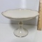 Lenox Pedestal Dessert Plate with Hand Decorated 24K Gold Accent