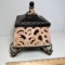 Heavy Lidded & Footed Decorative Resin Potpourri Dish
