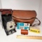 Model 95 Polaroid Land Camera with Case & Many Accessories