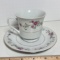 Fine China Floral Tea Cup & Saucer with Gilt Accent by Lynn’s