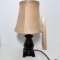 Small Resin Bedside Lamp with Shade