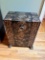 Unique Animal Print Storage Box with Claw Feet, Embossed Design & Heavy Ring Hardware