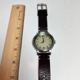 Awesome Fossil Watch with Leather Band