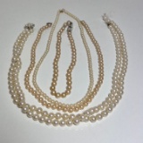 Lot of Faux Pearl Necklaces