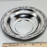 Sheridan Plated Bowl with Embossed Rim