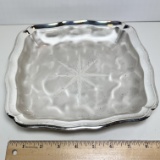 Beautiful IKORA Germany Footed Square Dish with Star Center