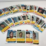 Lot of 1970’s Topps “TRADED” Baseball Cards