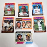 Lot of Various 1975’s Baseball Cards - Reggie Jackson, Nolan Ryan & More