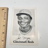 Autographed Photograph “Joe Morgan” Cincinnati Reds Baseball
