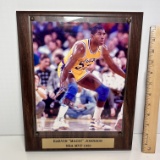 Autographed 1989 Earvin “Magic” Johnson NBA MVP Plaque