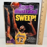 Autographed L.A. Lakers’ “James Worthy” 1989 Sports Illustrated Cover