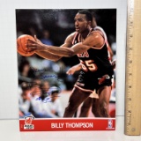 1991 Autographed Miami Heat’s “Billy Thompson” Promotional Photo