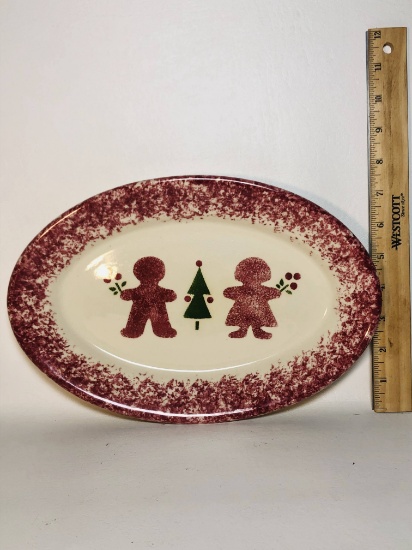 Large Oval Christmas Dish