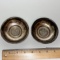 Pair of Vintage Sterling Silver Small Bowls with 50¢ Coin Center