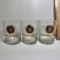 Set of 3 Air Force One “John F. Kennedy” Presidential Glasses with 24K Gold Letters & Seals