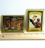1990-1993 Pair of Cased Michael Jordan NBA Trading Cards
