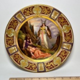 “Valkyrie” Ornate Decorative Plate with Gilt Accent