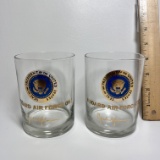 Pair of Air Force One “Lyndon B. Johnson” Presidential Glasses with 24K Gold Letters & Seals