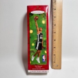 2001 Hallmark Keepsakes “Tim Duncan” Spurs Basketball Ornament - New Old Stock