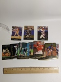 Variety Lot of Leaf Inc. Gold Leaf Moments Baseball Cards with Case