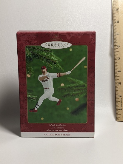 Year 2000 Hallmark Keepsake Mark McGwire At The Park Christmas Ornament