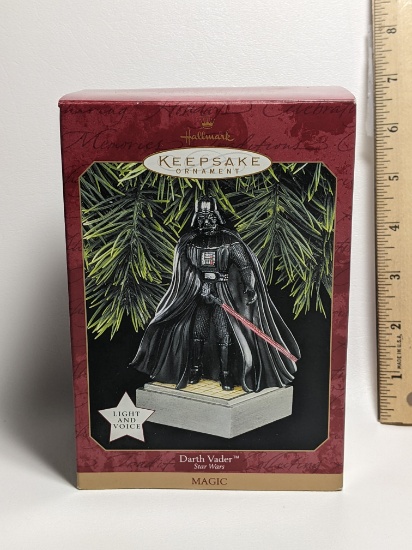 1997 Hallmark Keepsake Darth Vader Light and Motion Christmas Ornament