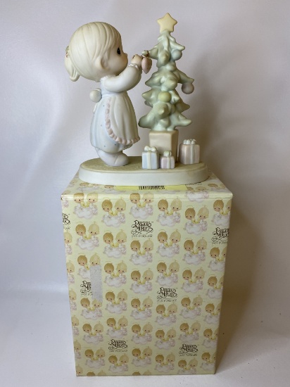 Vintage Precious Moments Porcelain Figurine God Cared Enough