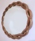 Faux Wood Rope Style Mirror
