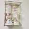 Glass Counter Display Shelf with 4 Precious Moments Figurines