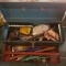 Metal Tool Box and Contents