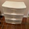 Plastic Storage Tote with 3 Drawers
