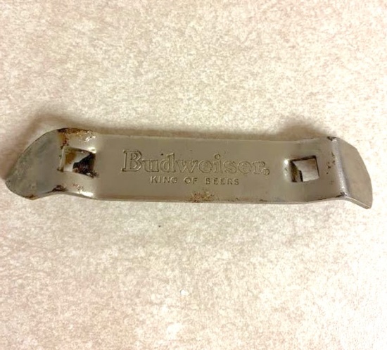 Vintage Budweiser Advertisement Bottle Opener