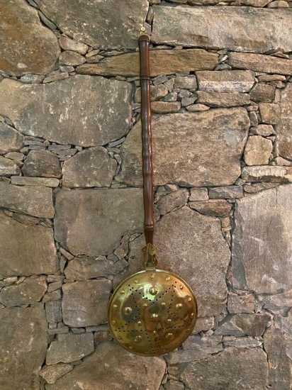 Vintage Brass Bed Warmer